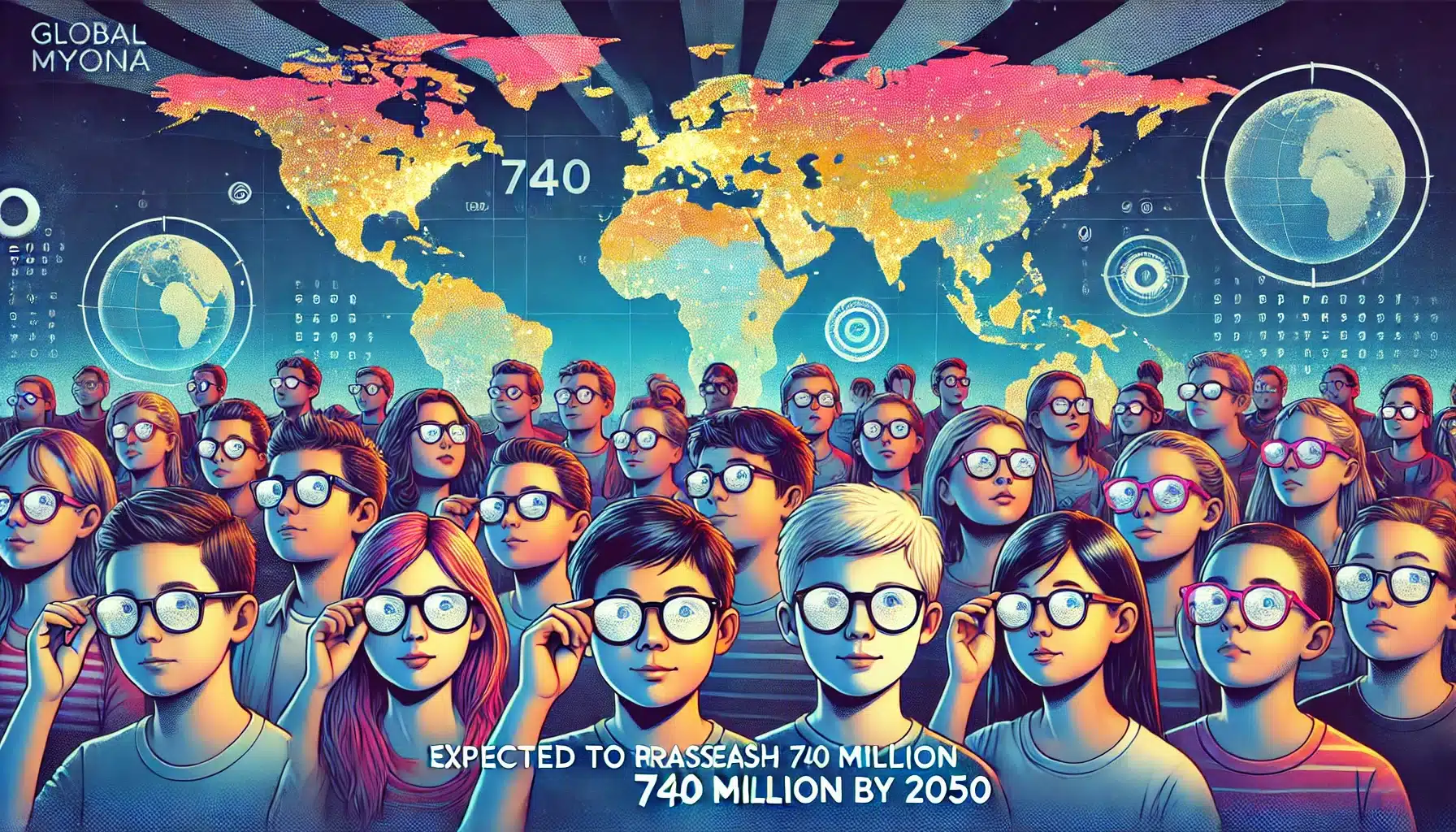 Taxas globais de miopia em crianças e adolescentes devem ultrapassar 740 milhões até 2050