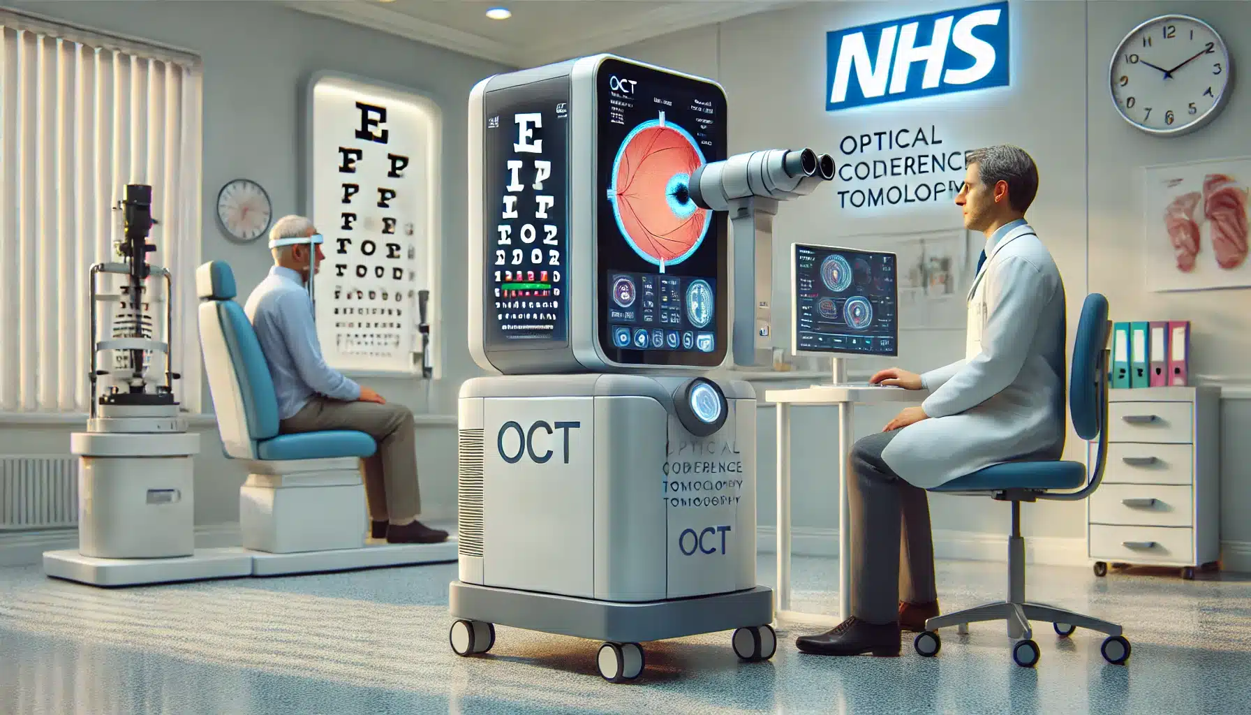 NHS apresenta exames de OCT em todo o país para melhorar o cuidado ocular para diabéticos.